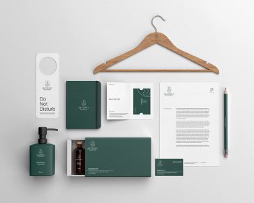 Free Resort Identity Branding Mockup PSD