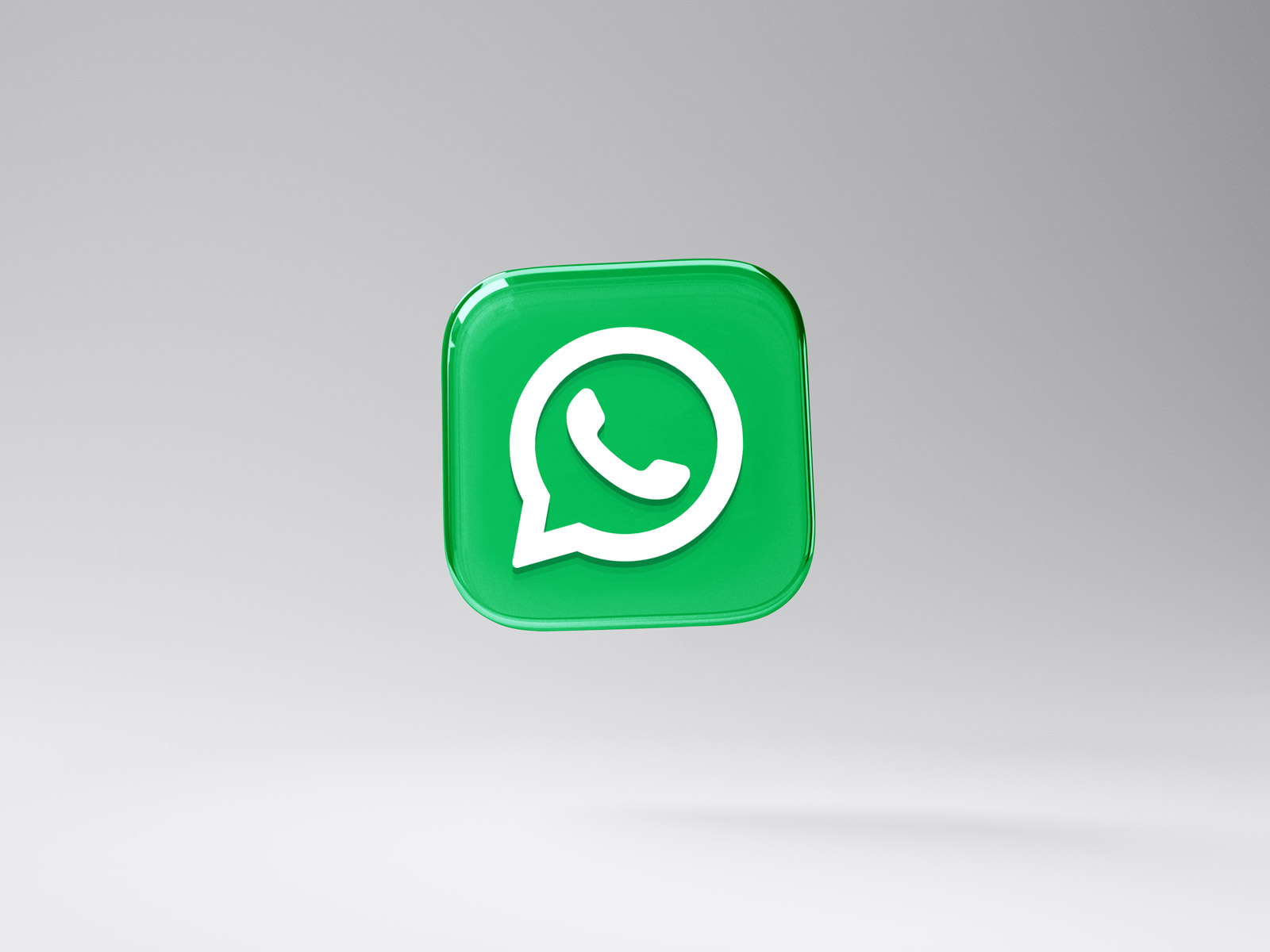 Free 3D WhatsApp Logo Mockup PSD