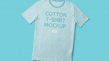 Free Cotton T-Shirt Mockup PSD