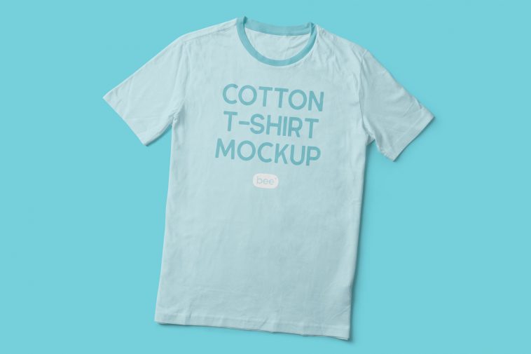 Free Cotton T-Shirt Mockup PSD