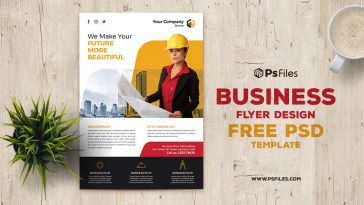 Free Construction Business Flyer PSD Template