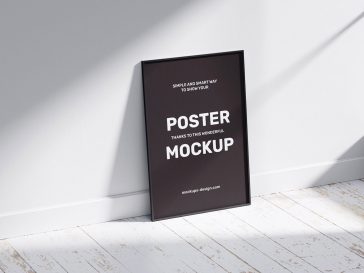 Free Poster Frame Mockups PSD