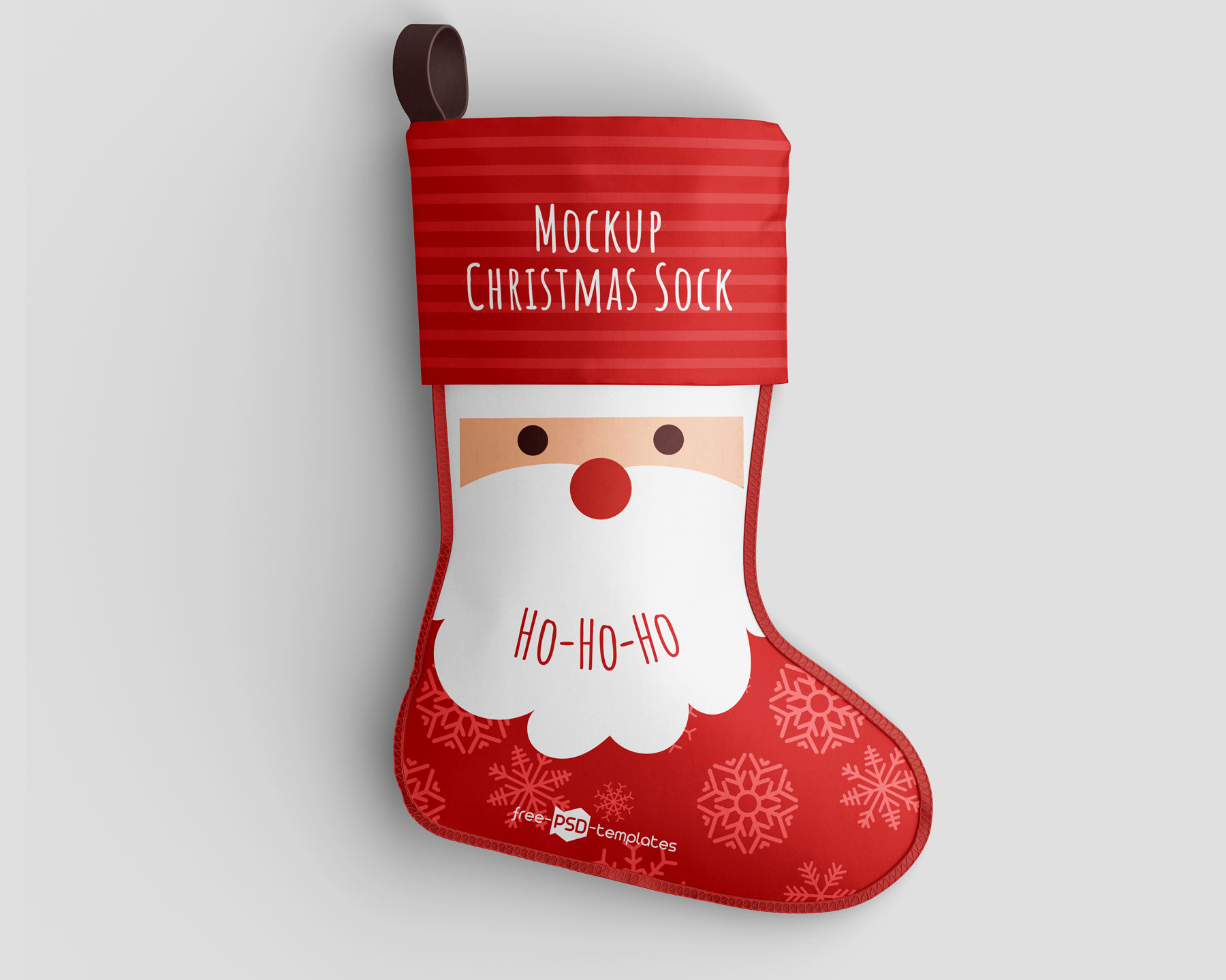 FREE Christmas Sock Mockup PSD