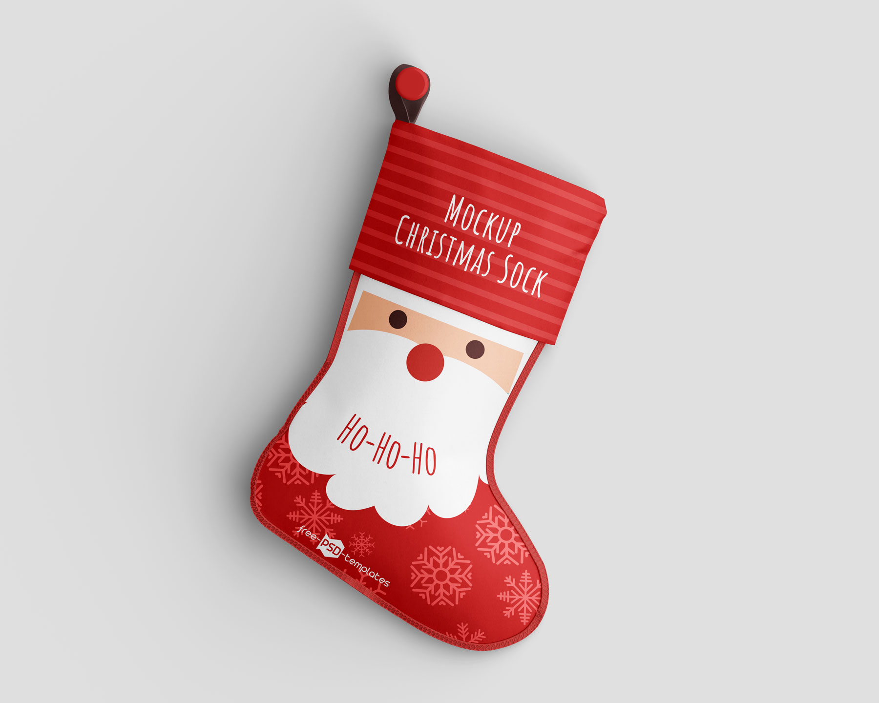 FREE Christmas Sock Mockup PSD