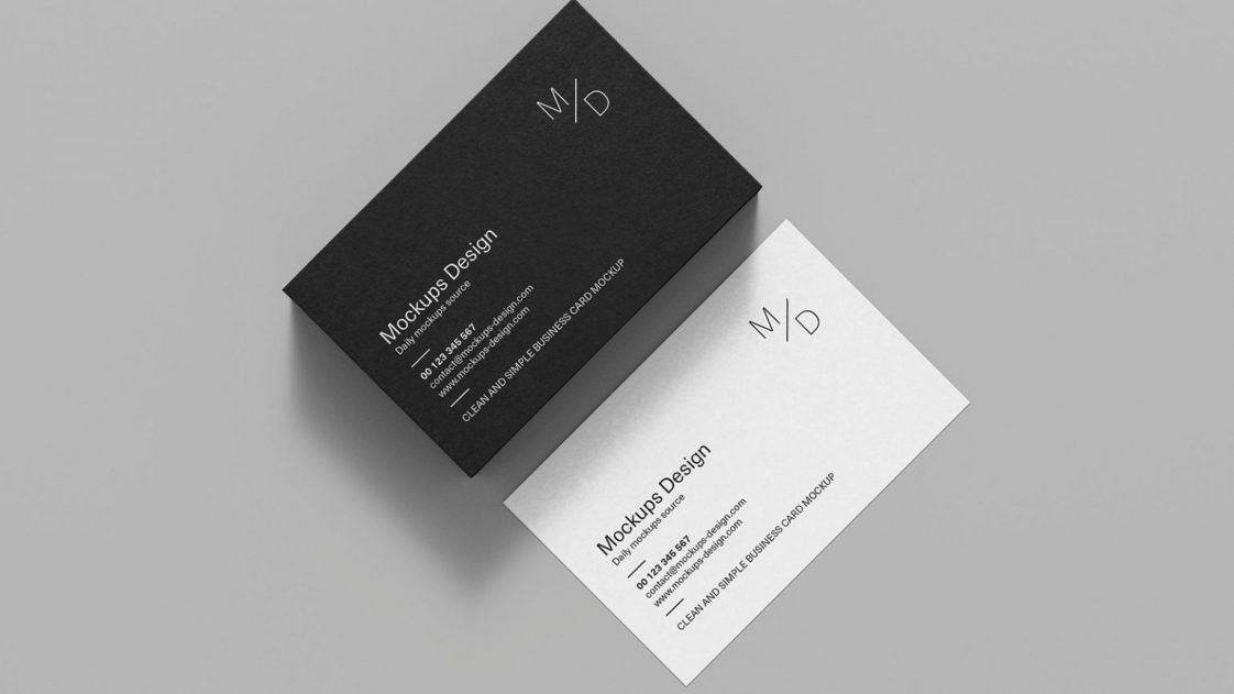 Free Elegant Texture Business Cards Mockup PSD - PsFiles