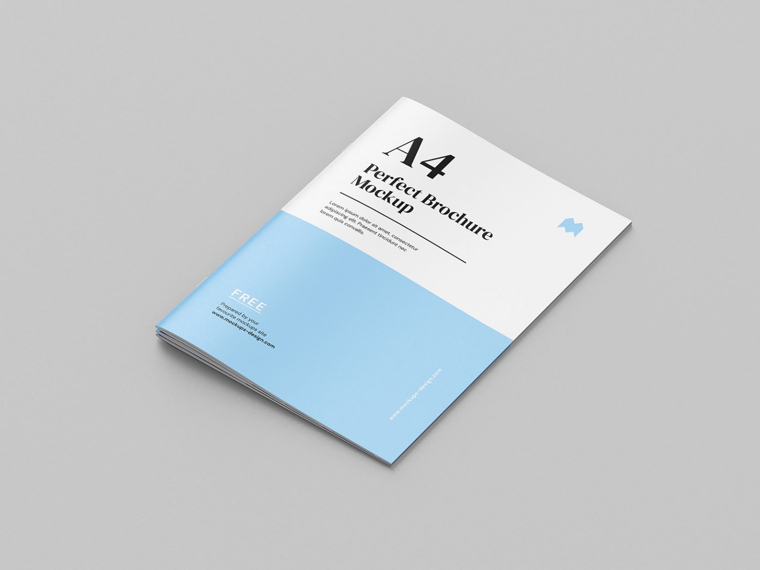 Thin A4 Free Brochure Mockup PSD set