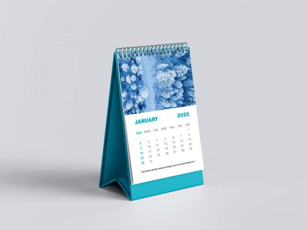 3 Free Table top Desk Calendar Mockup PSD set - PsFiles