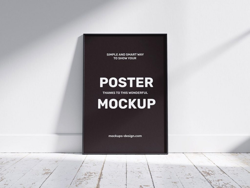 2 Free Poster Frame Mockups PSD - PsFiles