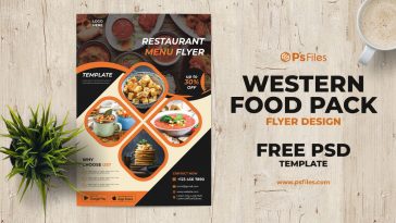 Free Restaurant Food Menu Flyer PSD Template