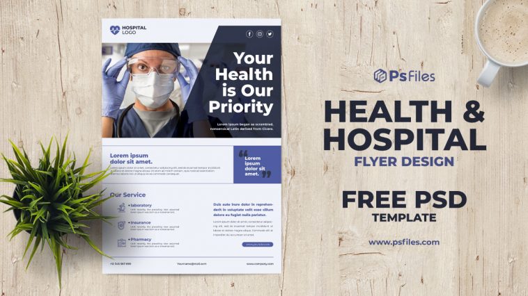 PsFiles Premium Free Hospital Health Care Flyer PSD Template 05