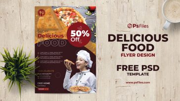 PsFiles Free Delicious Food Restaurant Flyer Template PSD 08