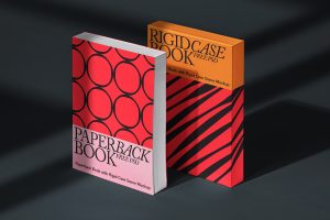 Free Case Paperback Book Mockup PSD