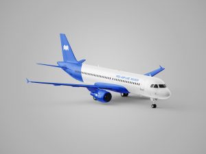 Free Airplane Mockup PSD Set