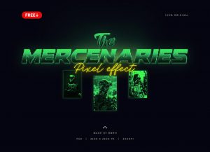 PsFiles Free The Mercenaries PIXEL EFFECT PSD FREE DOWNLOAD
