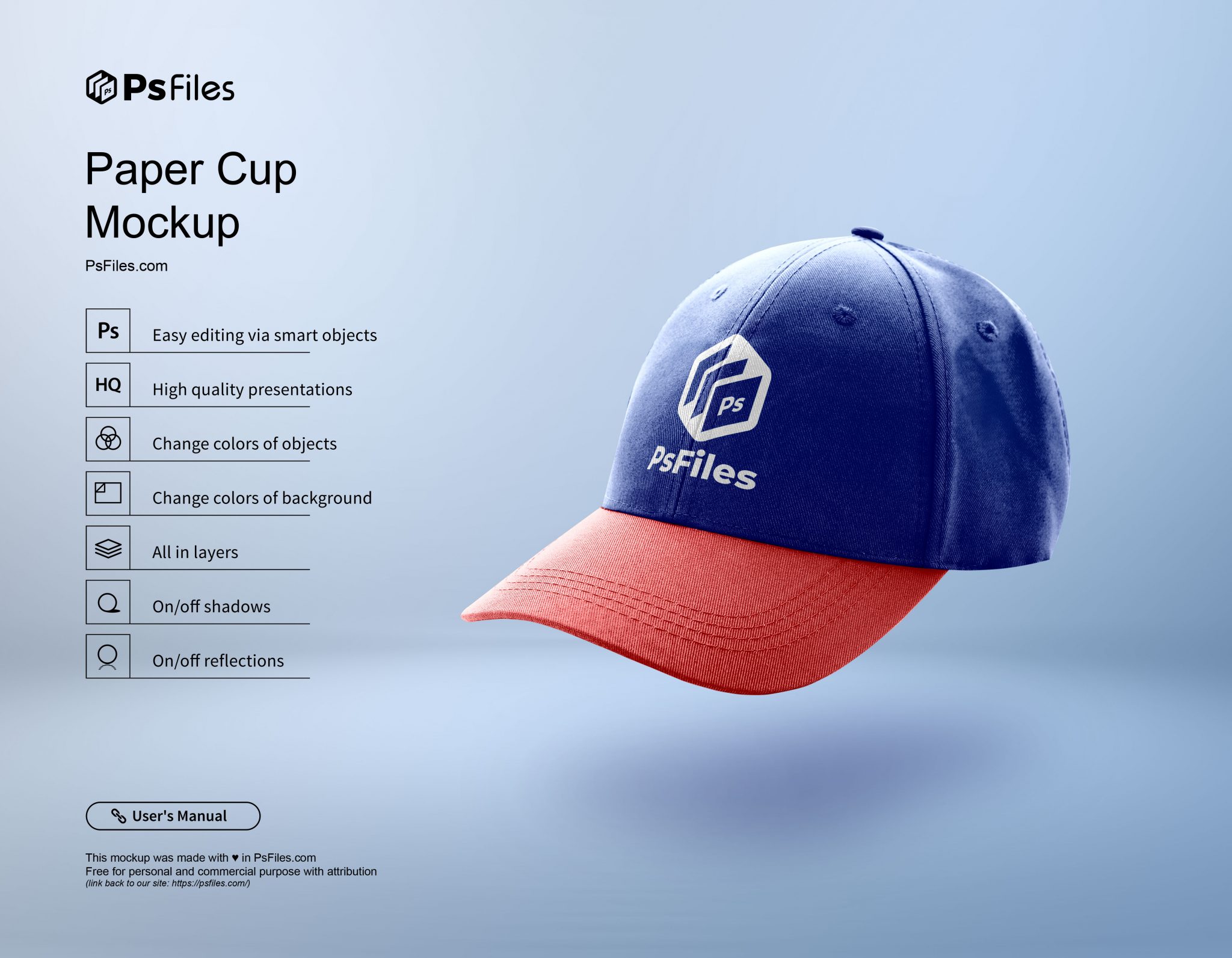 Free Baseball Cap Logo Mockup PSD PsFiles