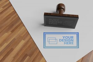 Free Rubber Stamp Mockup PSD