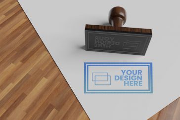 Free Rubber Stamp Mockup PSD