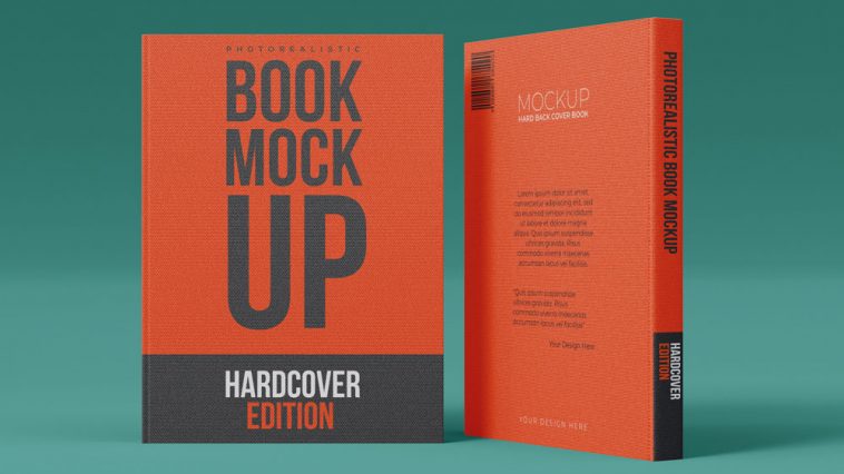 Free Hardcover Front And Back Book Mockup Psd Psfiles