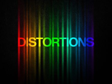 Color Distortion Text Effect