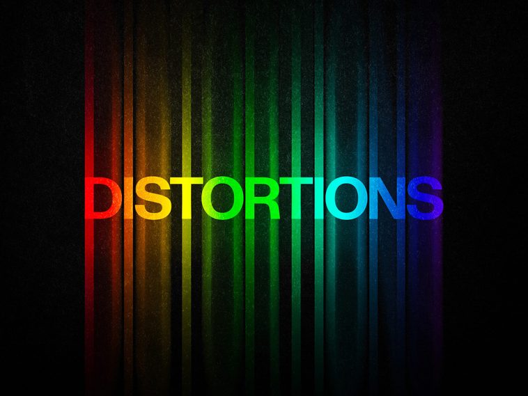 Color Distortion Text Effect