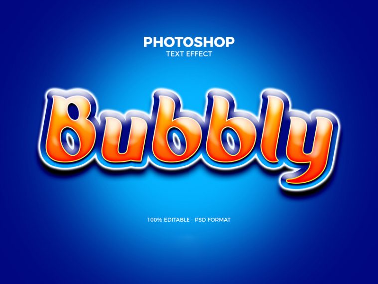 bubble text photoshop download