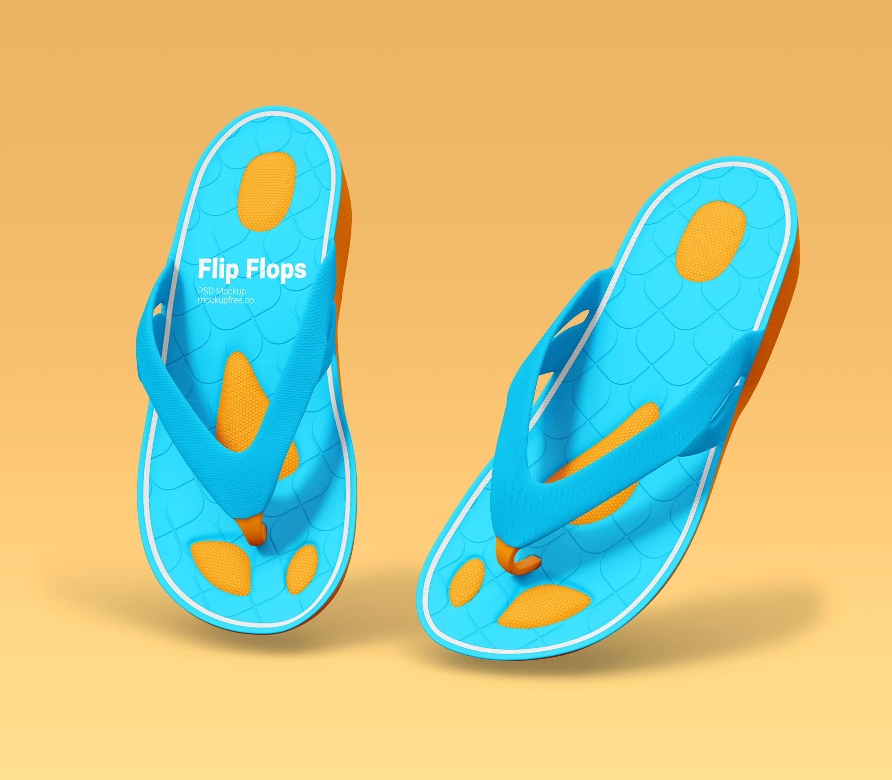 Free Flip Flops Mockups PSD set