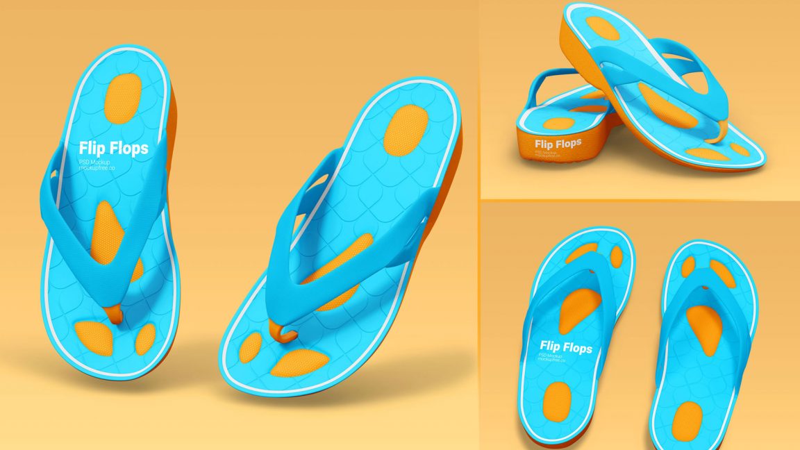 Free Classic FlipFlops Mockup Free Mockups PSD PsFiles