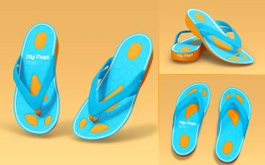 Free Flip Flops Mockups PSD set