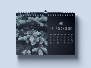 Free Horizontal Wall Calendar Mockup 3 PSD Set - PsFiles