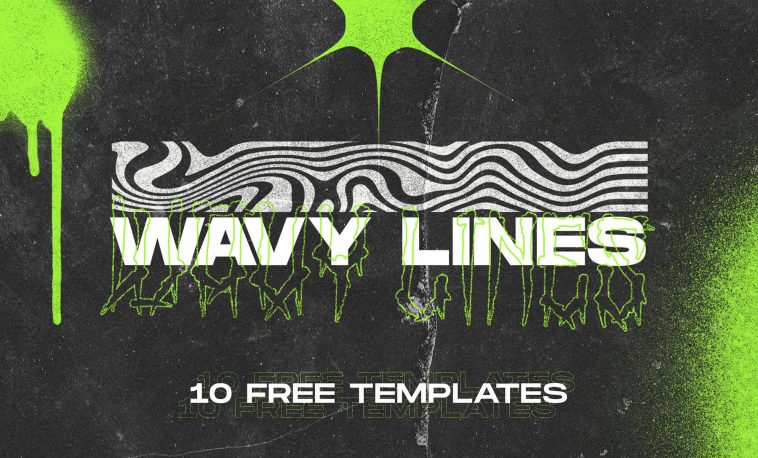 Free Wavy Lines Textures Template Download