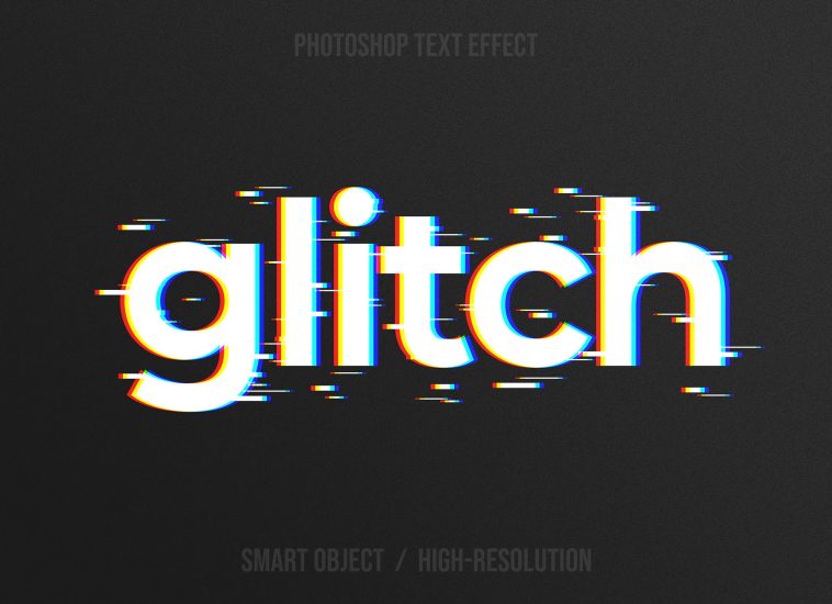 Animated Glitch Effect - Editable PSD File — Made by Mighty