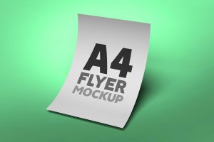 Free A4 Flyer Mockup PSD