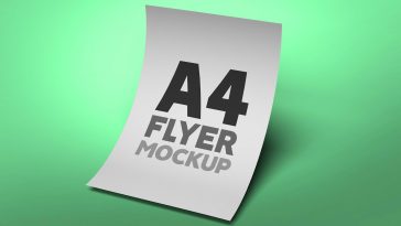 Free A4 Flyer Mockup PSD