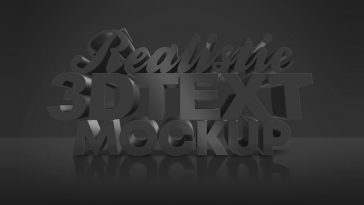 Dark 3D Text Effect