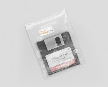 Free Floppy Disk Mockup