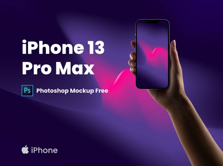 iPhone 13 Pro Max PSD Mockup