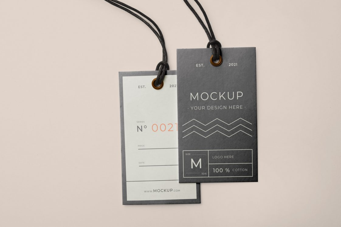 Free Label Hang Tag Mockup PSD for Branding - PsFiles