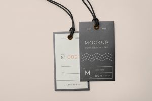 Free Label Hang Tag Mockup