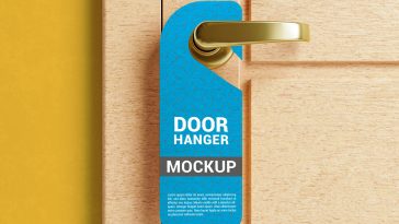 Free Door Hanger Mockup
