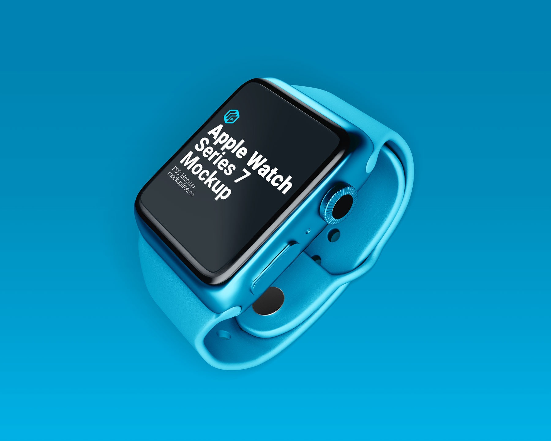 Free Apple Watch Series 7 Mockup PSD set