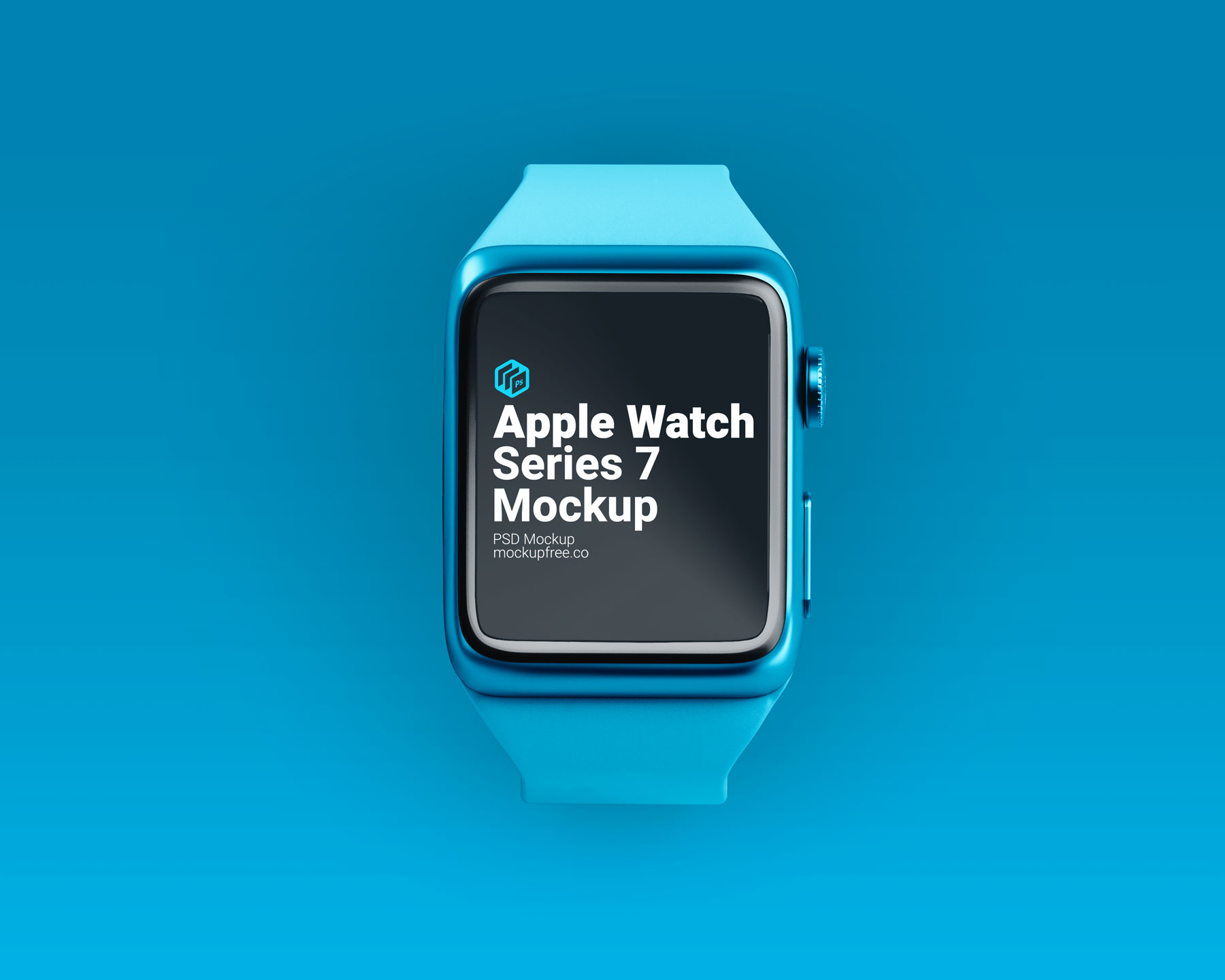 Apple Watch Series 7 PSD Mockup, Top View – Original Mockups