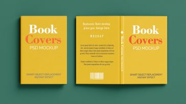 Front And Back Book Mockup