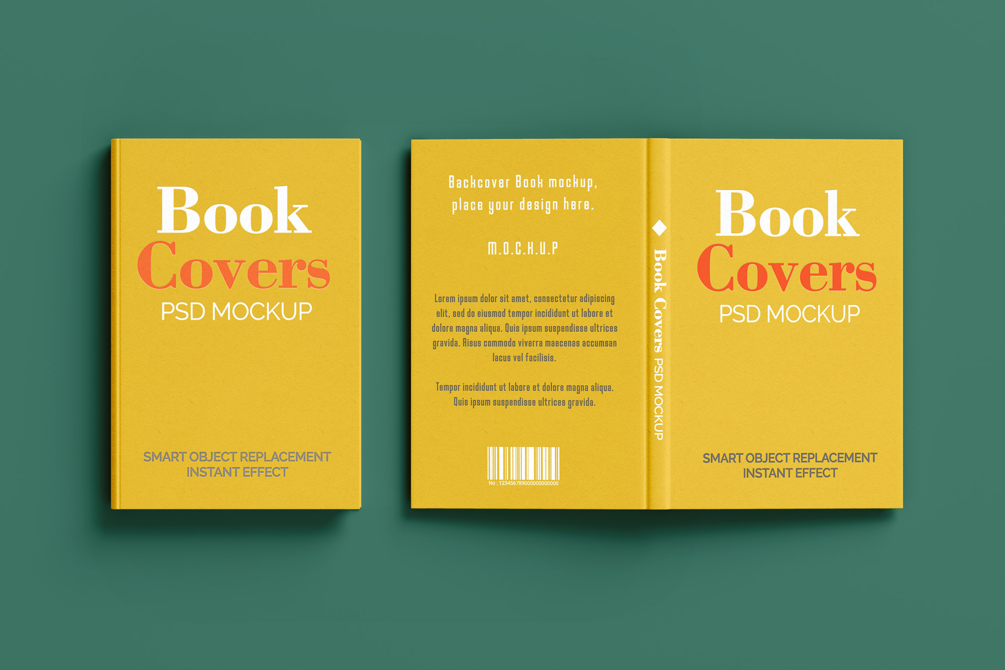 Free Open Hardcover Book Mockup (PSD)