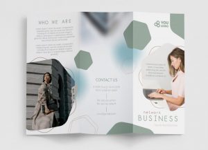 Free Business Tri-Fold Brochure PSD Template