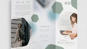 Free Business Tri-Fold Brochure PSD Template