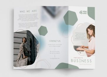 Free Business Tri-Fold Brochure PSD Template