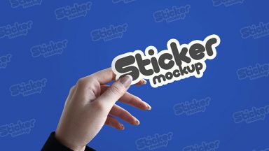 Free Sticker Cut Text Effects Mockup - PsFiles