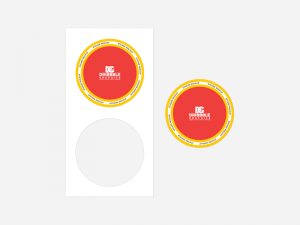 Mock-Ups Free Top View Branding Sticker Mockup