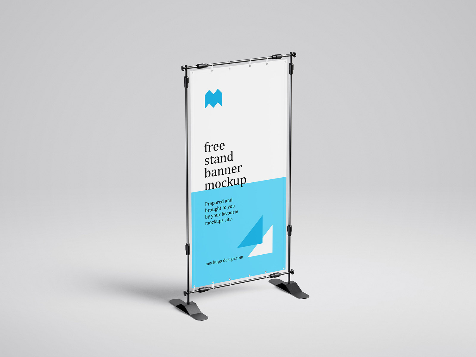 4 Free Banner Display Stand Mockup PSD Set - PsFiles