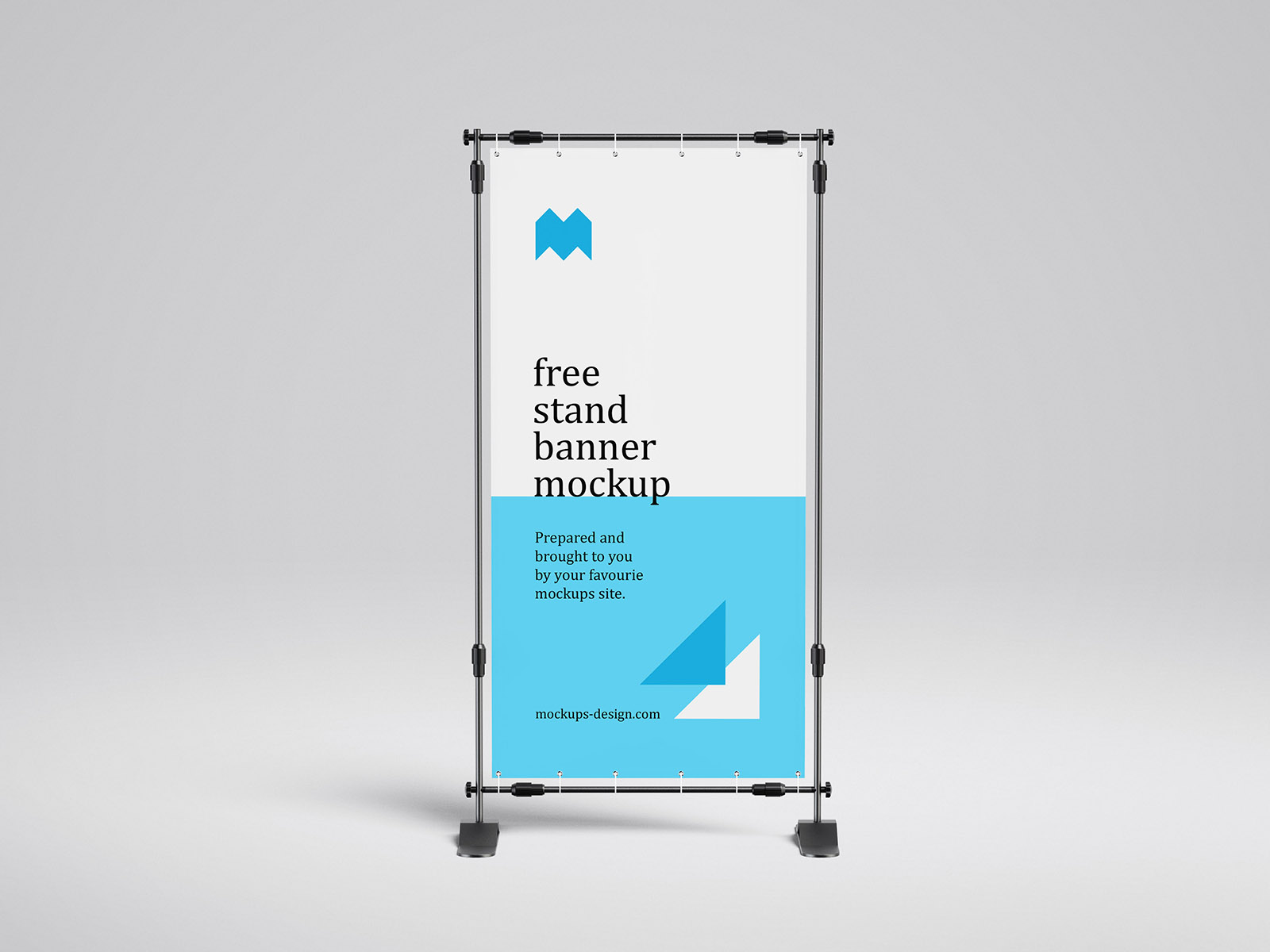 4 Free Banner Display Stand Mockup PSD Set
